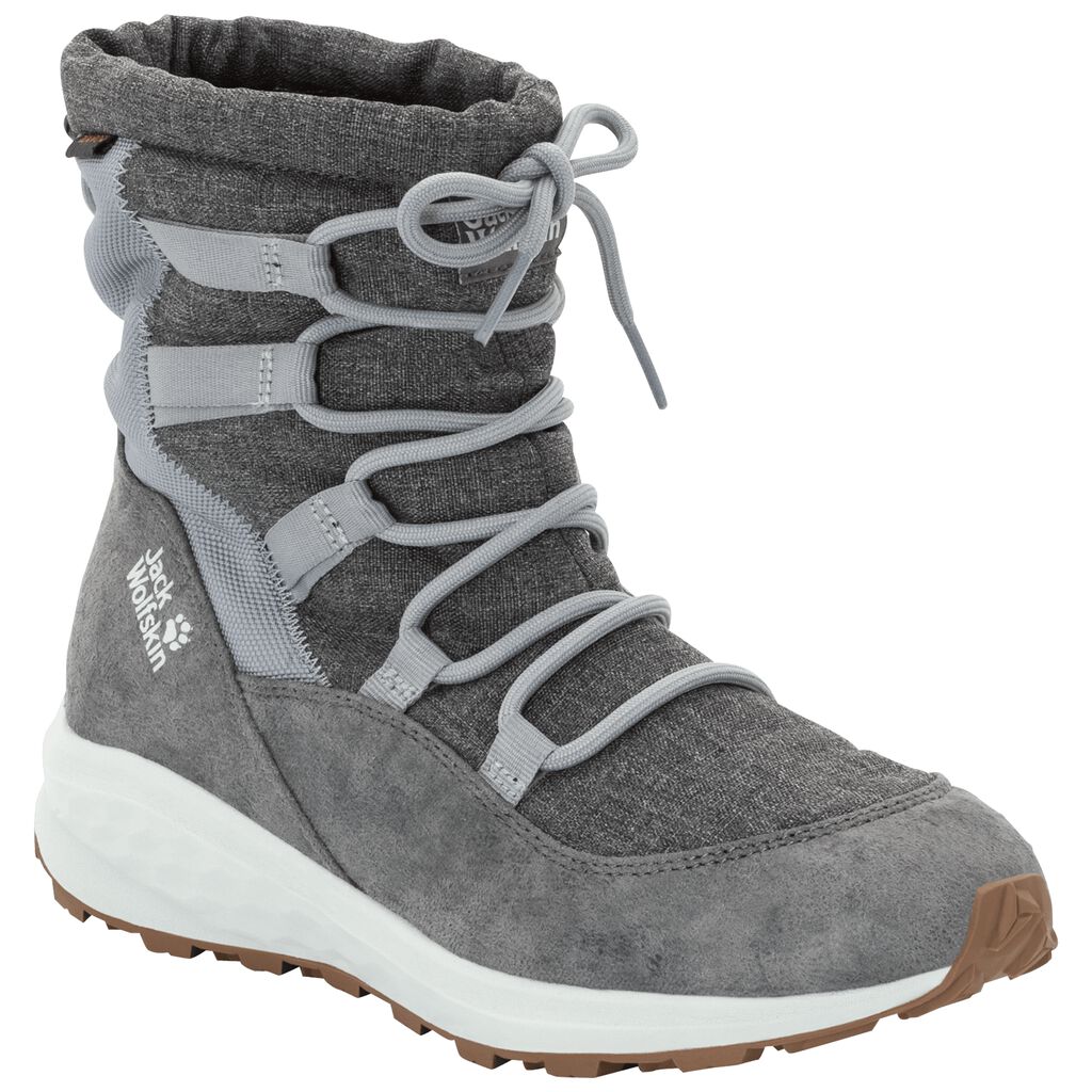 Jack Wolfskin NEVADA TEXAPORE MID Női Téli Cipő Szürke/Fehér - PBLOWX-405